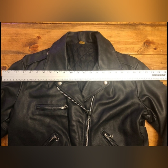 Leather Fringe Biker Jacket- Vintage - Picture 10 of 12